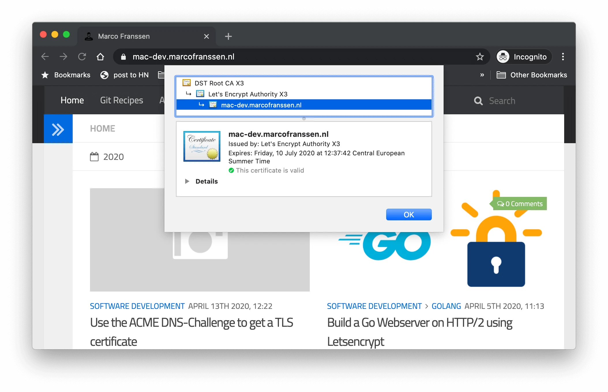 Use the ACME DNS-01 challenge to get a TLS certificate